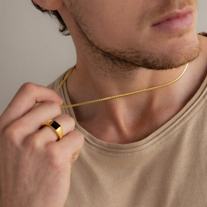 Collar de cadena de serpiente para hombre 