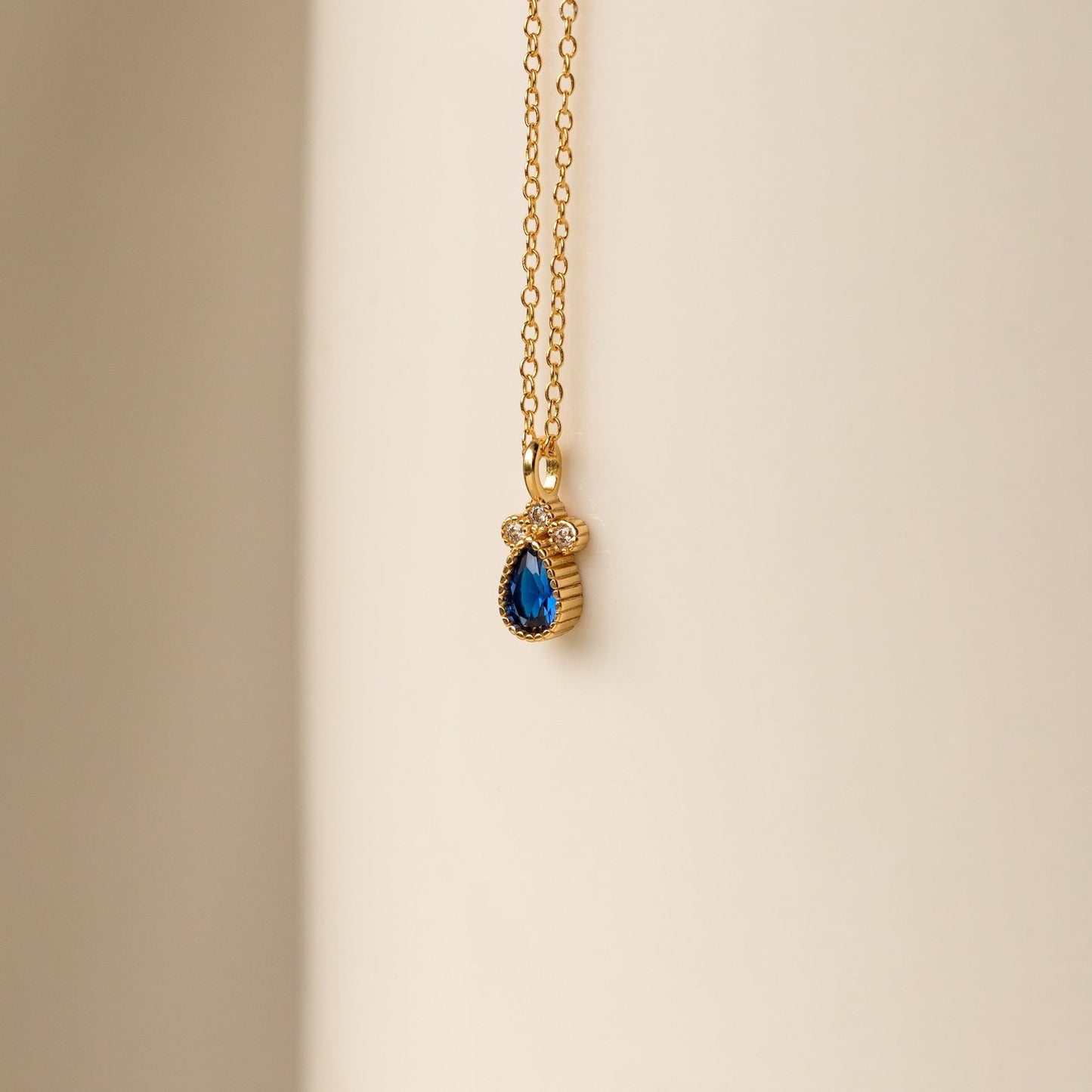 Lorelei Sapphire Teardrop Necklace