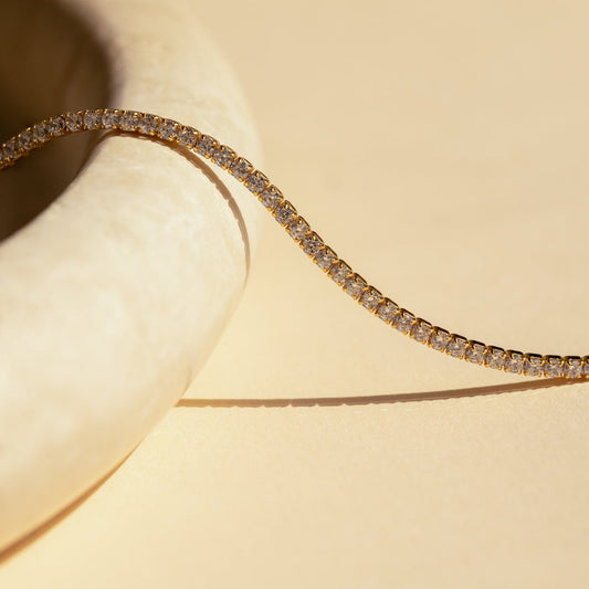 Gargantilla de tenis con diamantes