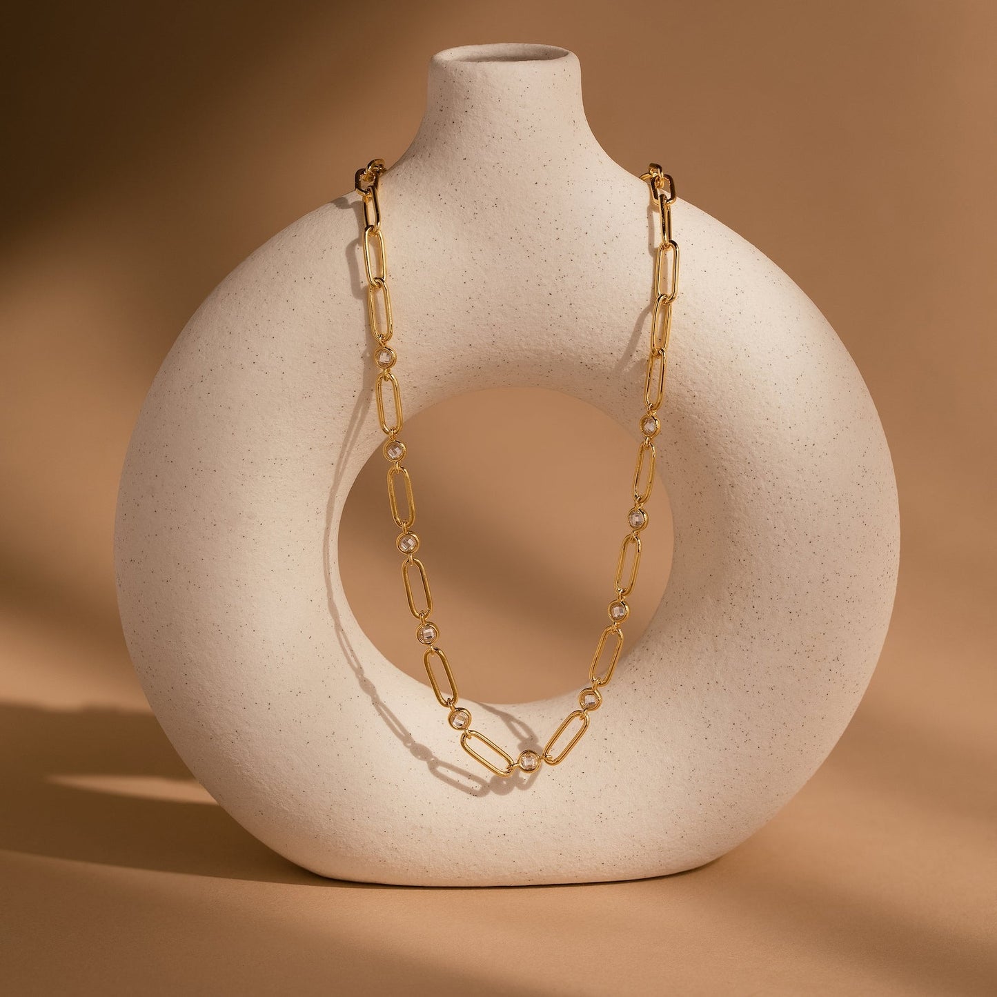 Collar con clip de diamantes
