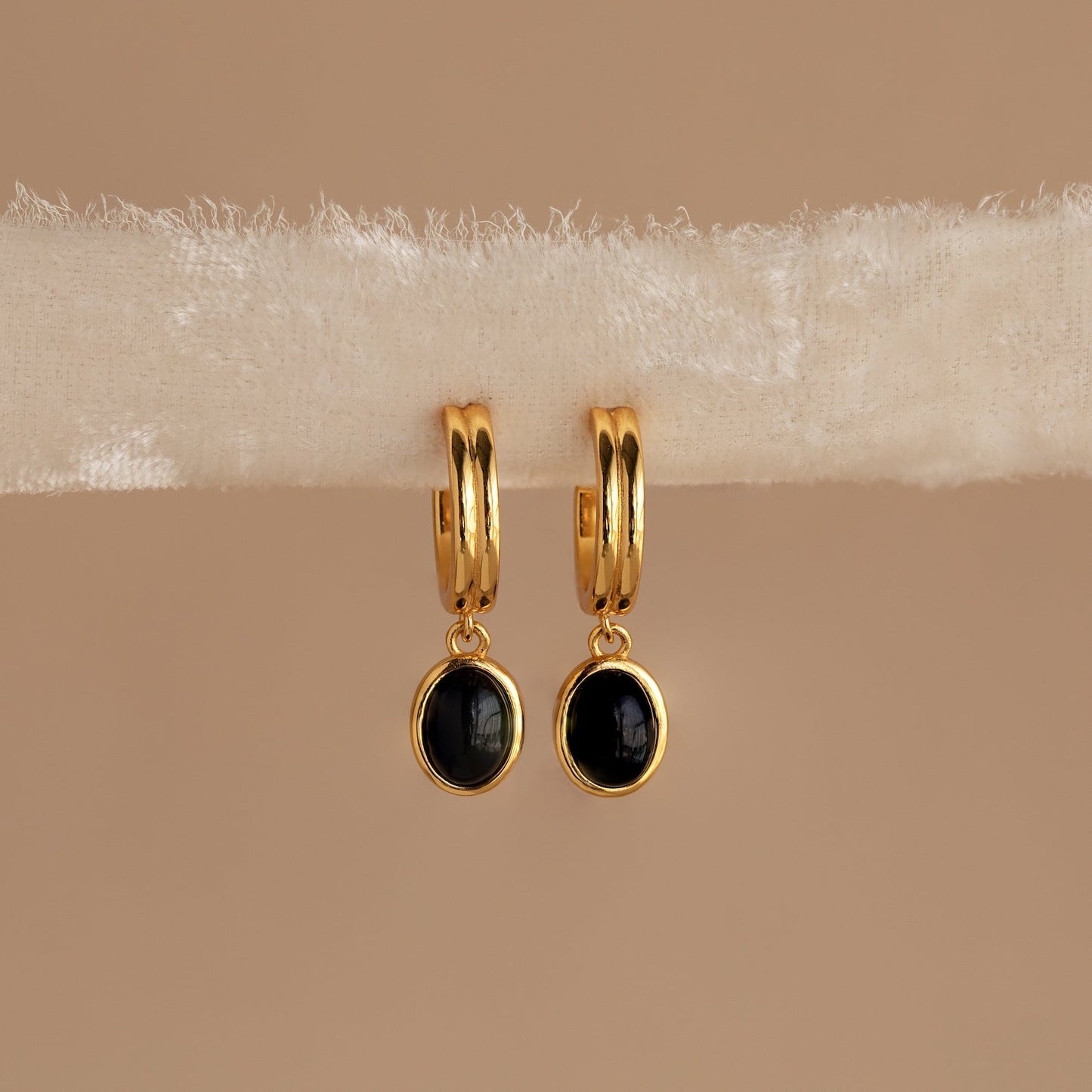 Paquete de aros de ónix negro