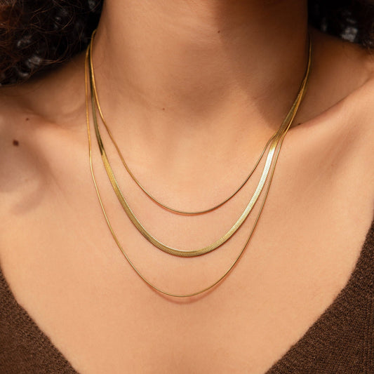 Collar de cadena de tres capas