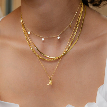 Collar de bota de vaquero