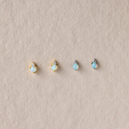 Raindrop Birthstone Studs