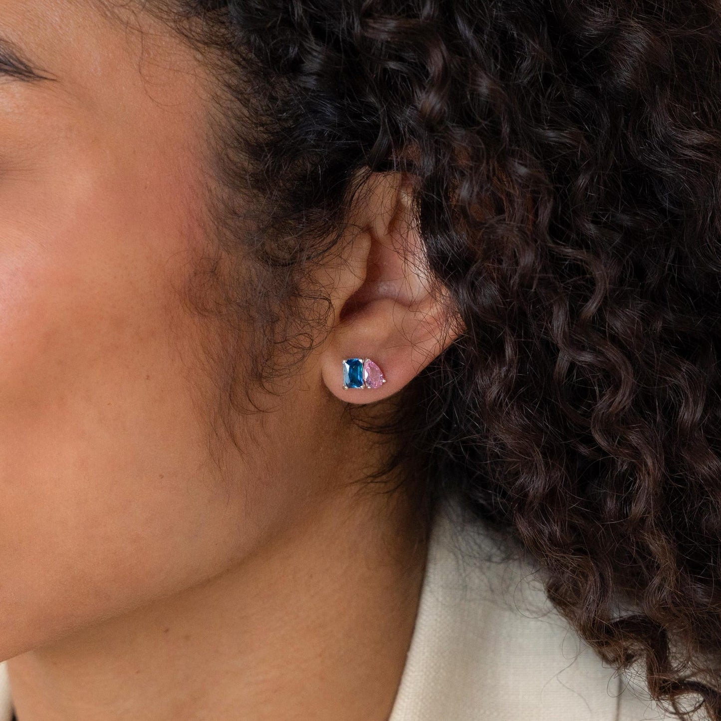 Toi et Moi Birthstone Earrings