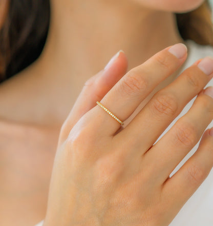 Micro Pavé Eternity Band