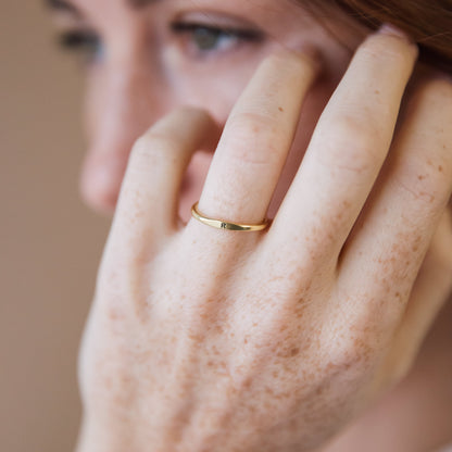 Anillo inicial delgado