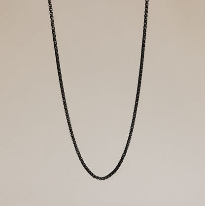 Cadena Rolo Negra para Hombre 