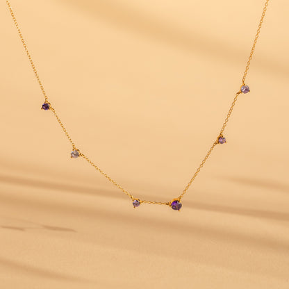 Collar de estación de amatista 
