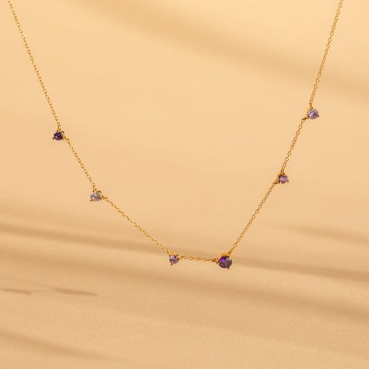 Collar de estación de amatista 