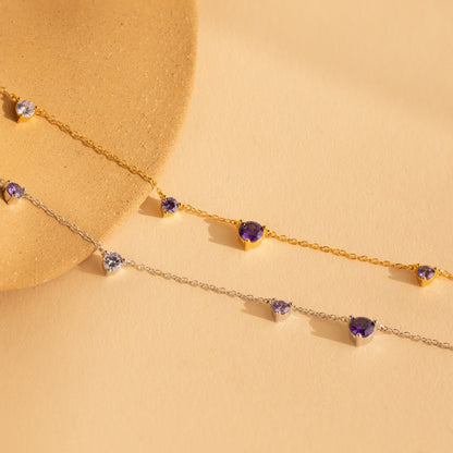 Collar de estación de amatista 