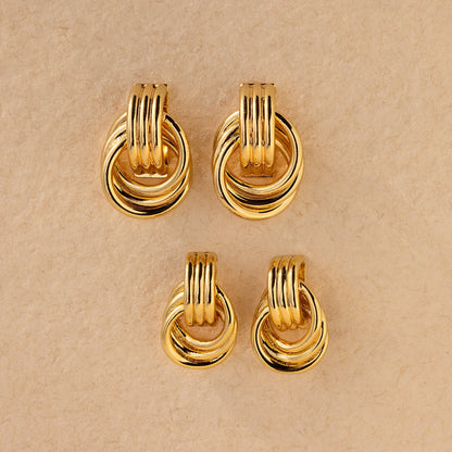 Pendientes de triple nudo 