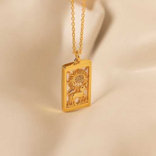 Collar de Tarot Sol y Luna 
