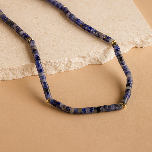 Collar de cuentas de tanzanita 