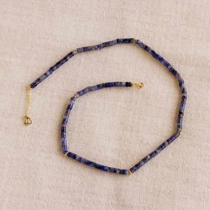 Collar de cuentas de tanzanita 