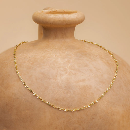 Collar de cadena de eslabones de corazón