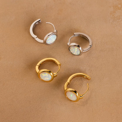 Opal Signet Huggies
