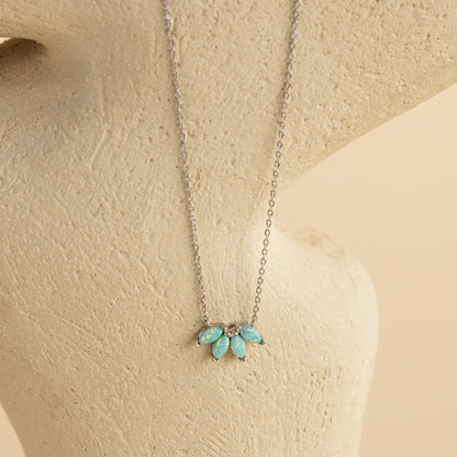 Collar marquesa de ópalo turquesa