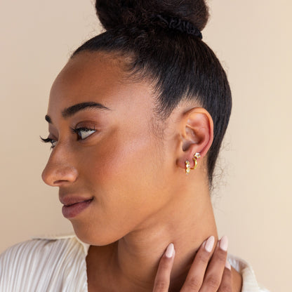 Moonstone Star Studs