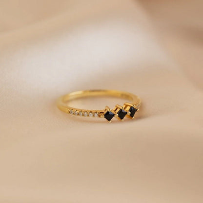 Black Diamond Rings Set