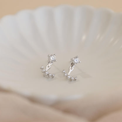 Runde Diamant-Ohrstecker
