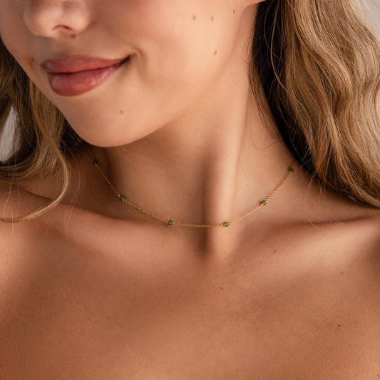 Delicado collar de jade