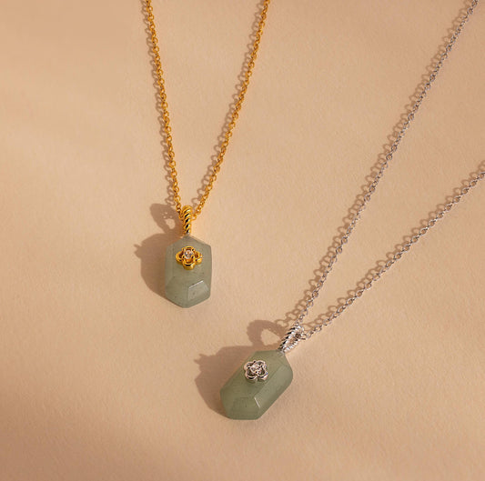 Collar de prisma de jade