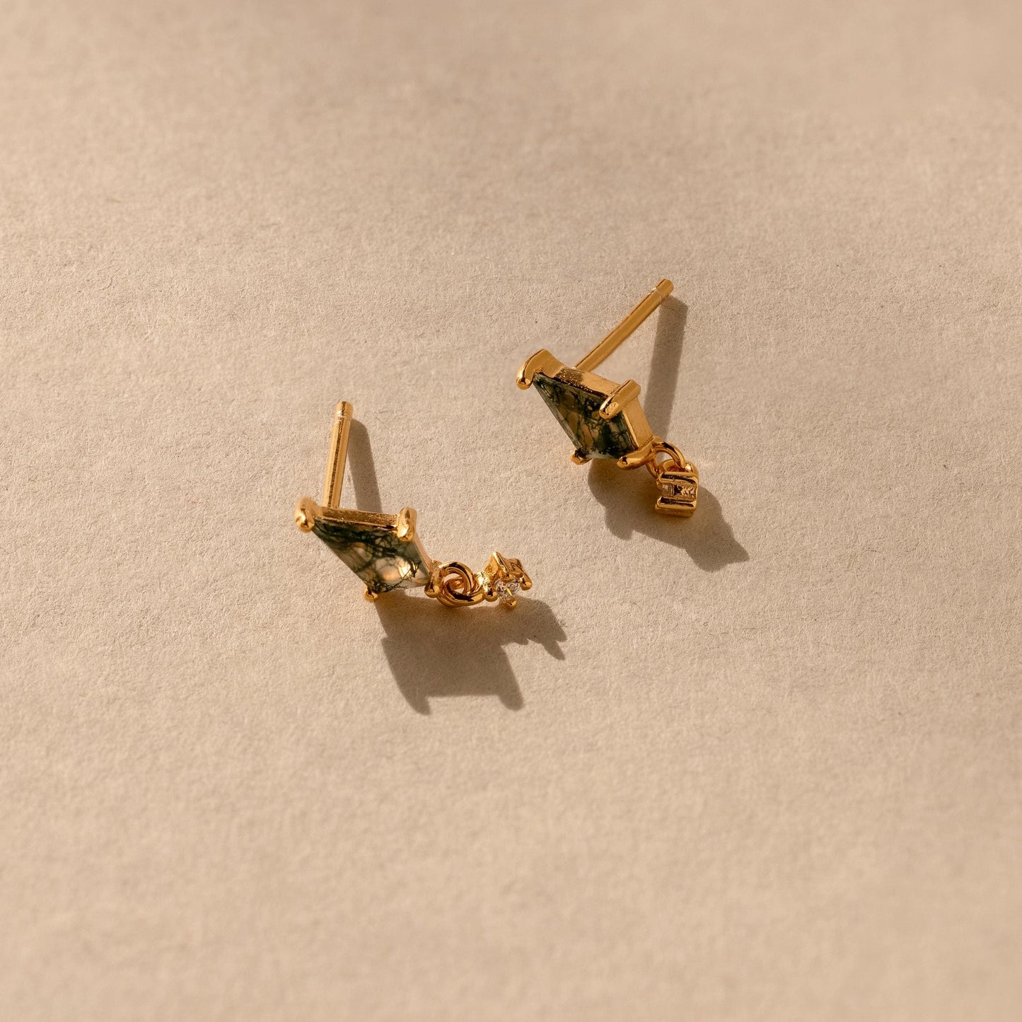 Pendientes colgantes de cometa de ágata