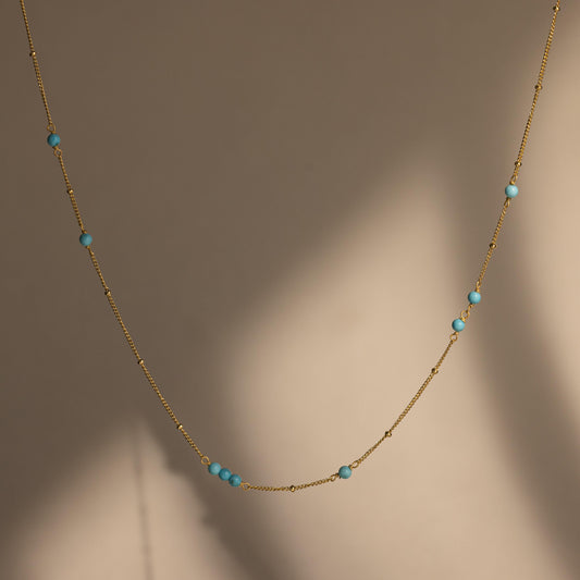 Collar Satélite Turquesa