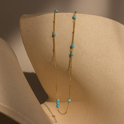 Collar Satélite Turquesa