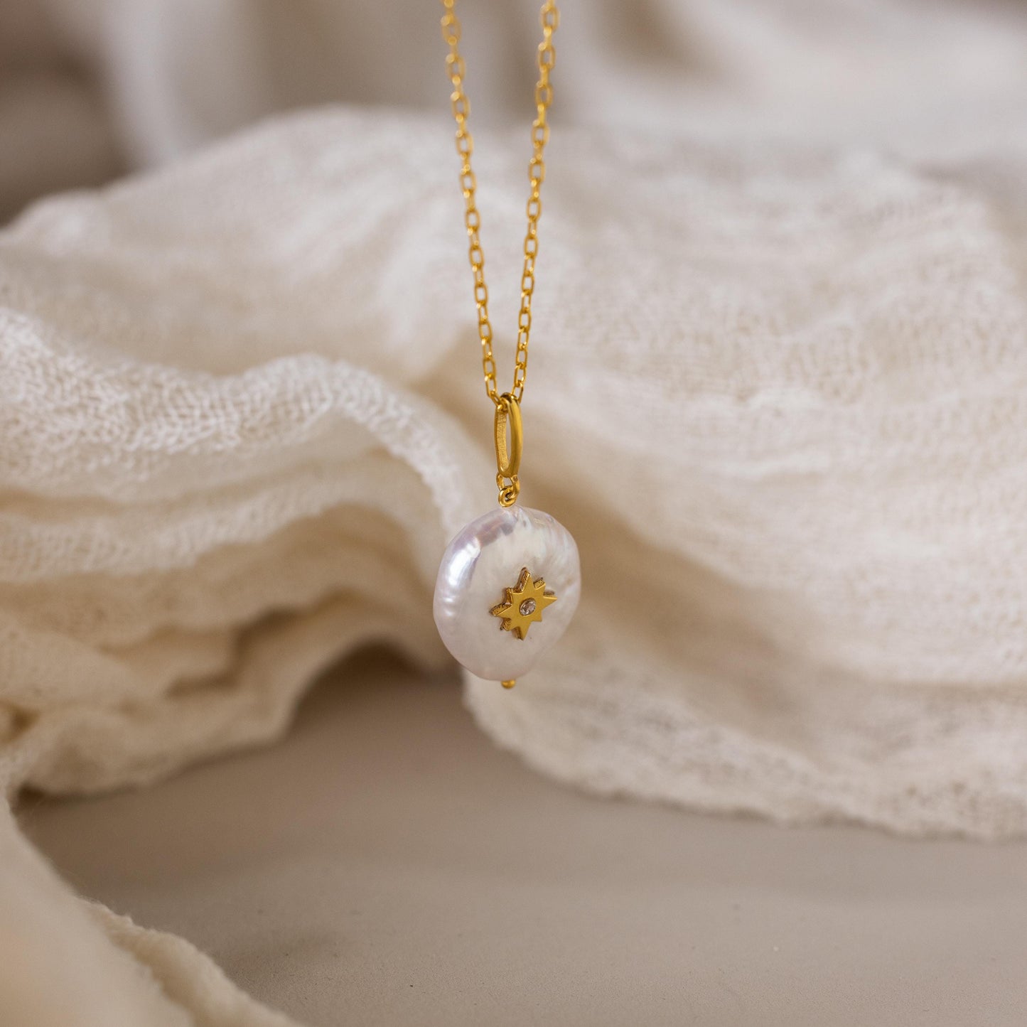Pearl Initial Pendant Necklace