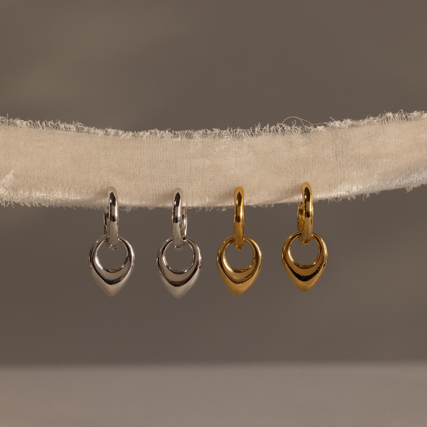 Bold Teardrop Hoops