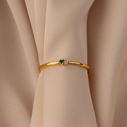 Mini Toi et Moi Birthstone Ring