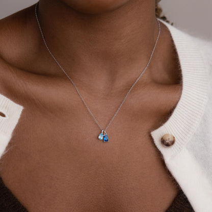 Pear & Baguette Birthstone Charm Set