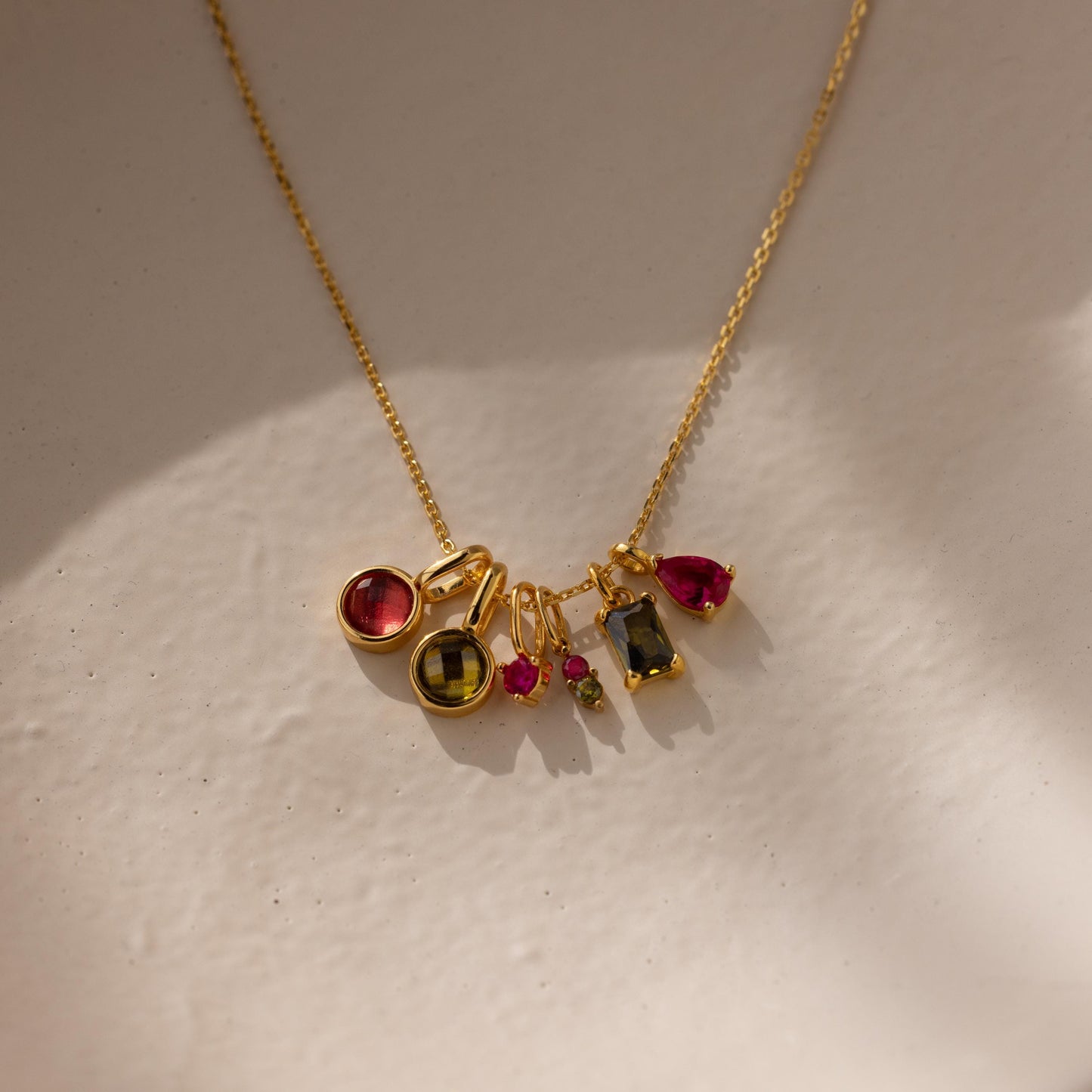Dainty Duo Birthstone Charm