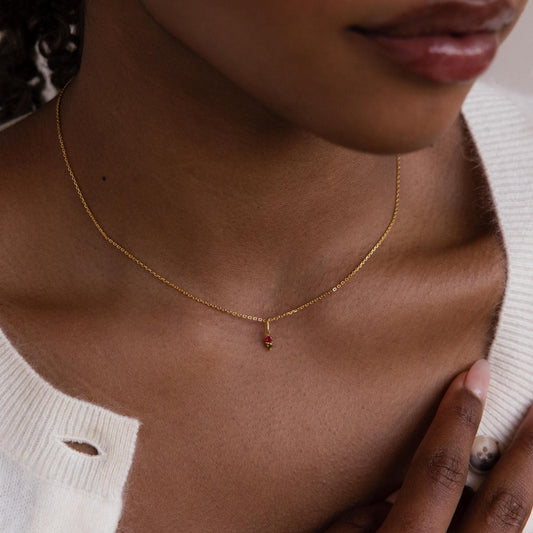 Dainty Duo Birthstone Charm