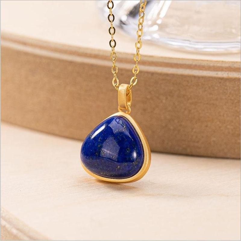 Lapis Lazuli Stone Pendant Necklace