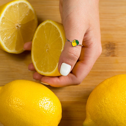 Enamel Lemon Ring