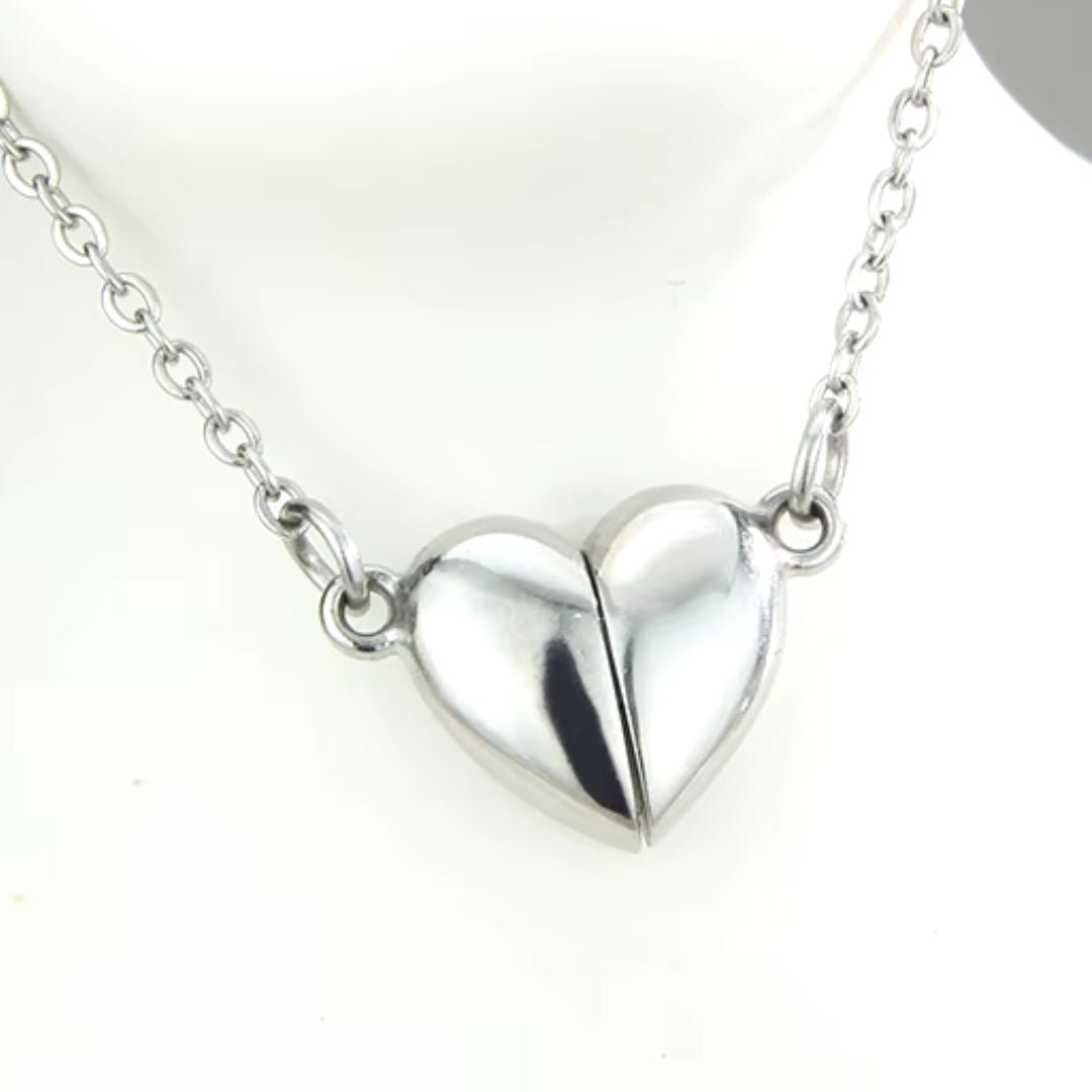 Magnetic Mini Buckle Heart Necklace