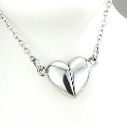 Magnetic Mini Buckle Heart Necklace