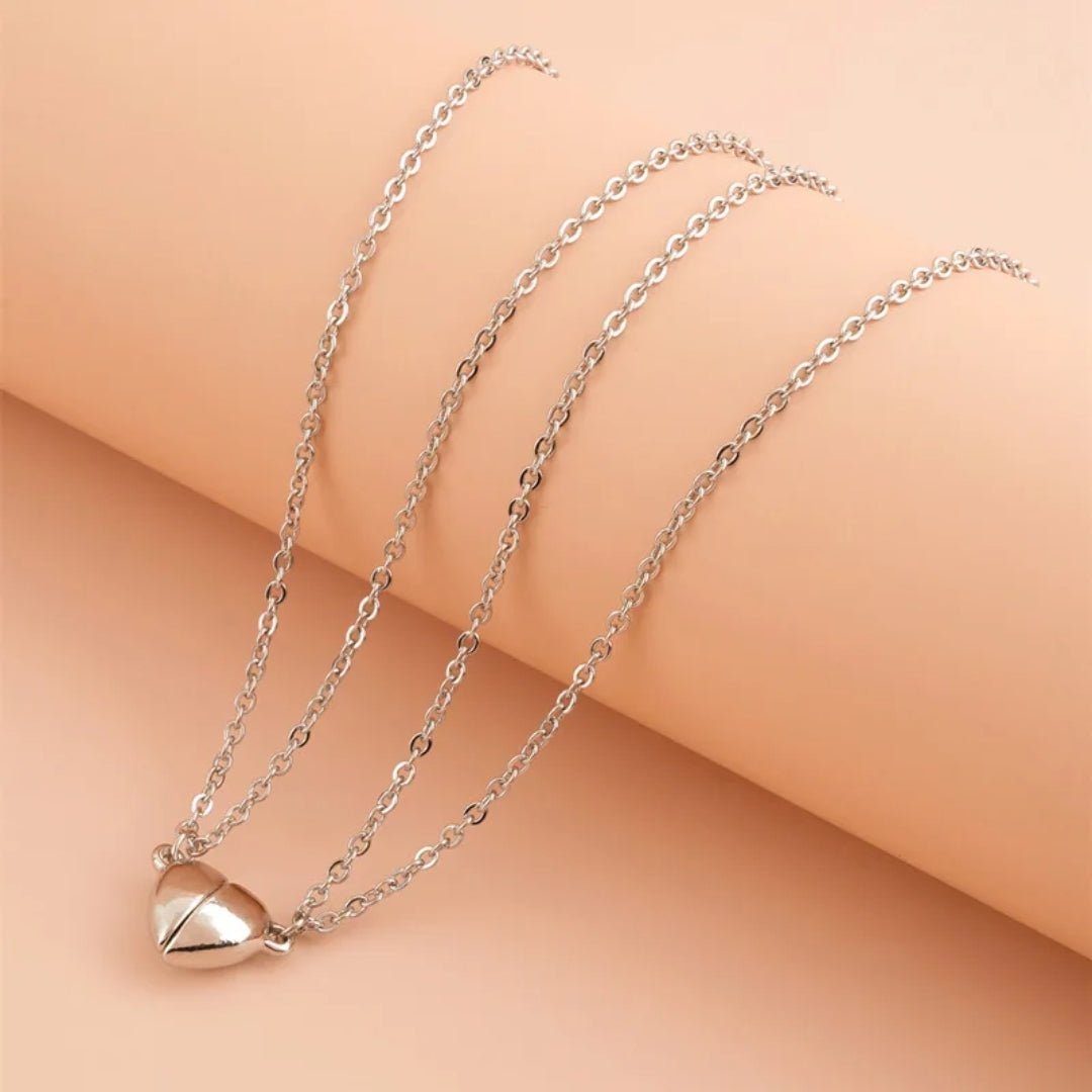 Magnetic Mini Buckle Heart Necklace