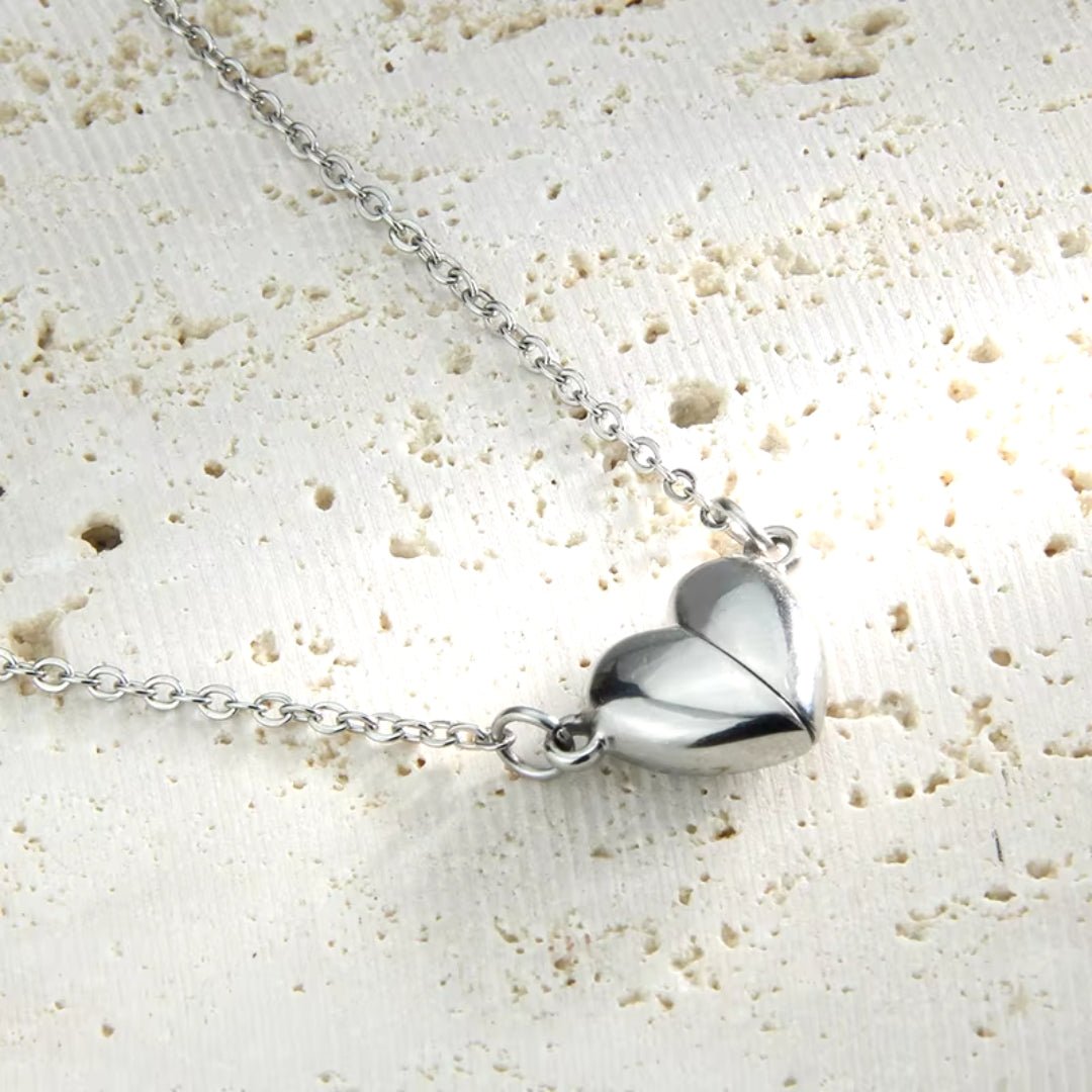 Magnetic Mini Buckle Heart Necklace