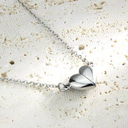Magnetic Mini Buckle Heart Necklace