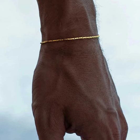 Men's Braided Wire Chain Bracelet