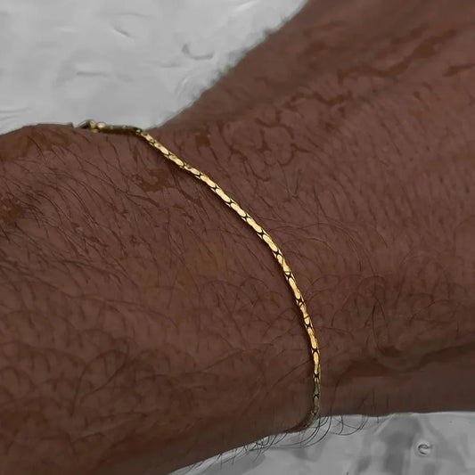Men's Braided Wire Chain Bracelet