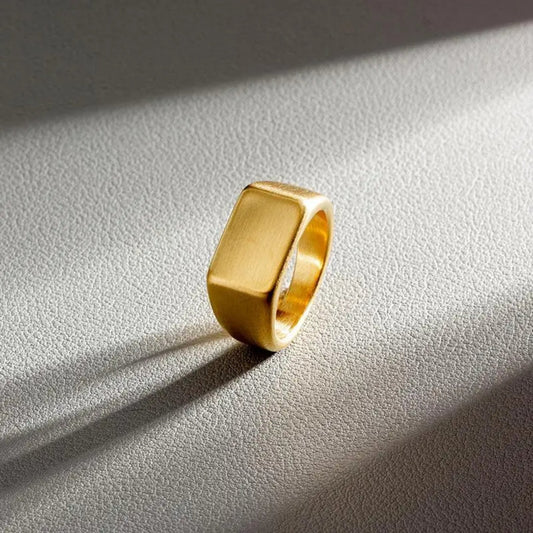 Men's Rectangular Signet Ring