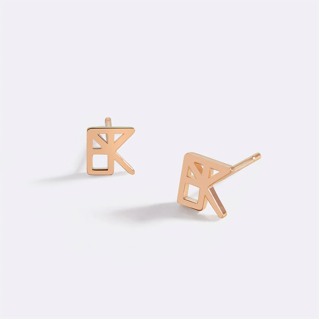 Monogramm-Namensohrringe 