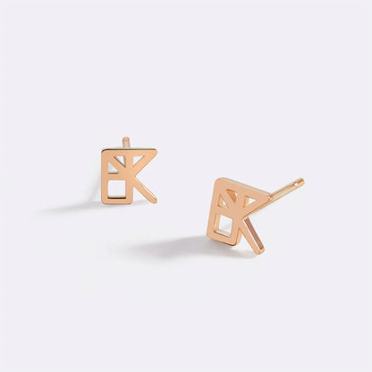 Monogramm-Namensohrringe 