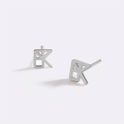 Monogramm-Namensohrringe 