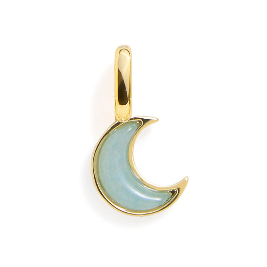 Charm de luna de aguamarina
